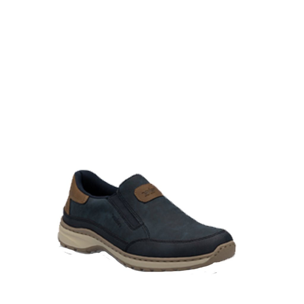 Shoetopia, Rieker, 03365, mens, casual shoe, navy, Right angle view