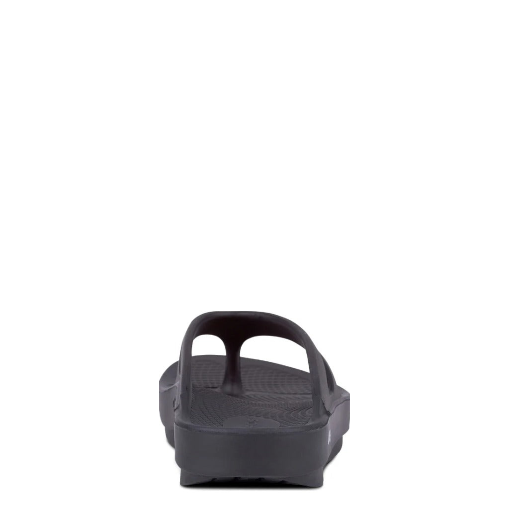 OOFOS OOriginal Thong Sandal - Black - Shoetopia Footwear