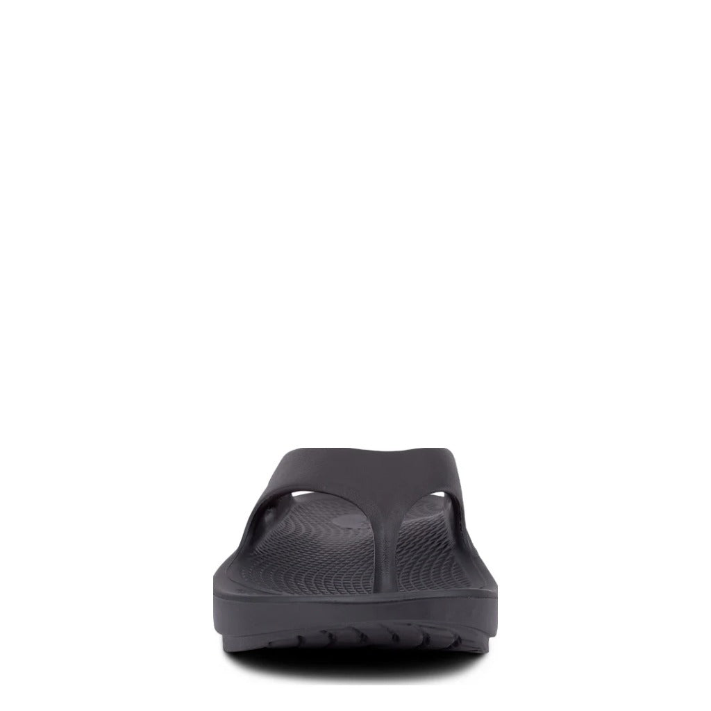 OOFOS OOriginal Thong Sandal - Black - Shoetopia Footwear