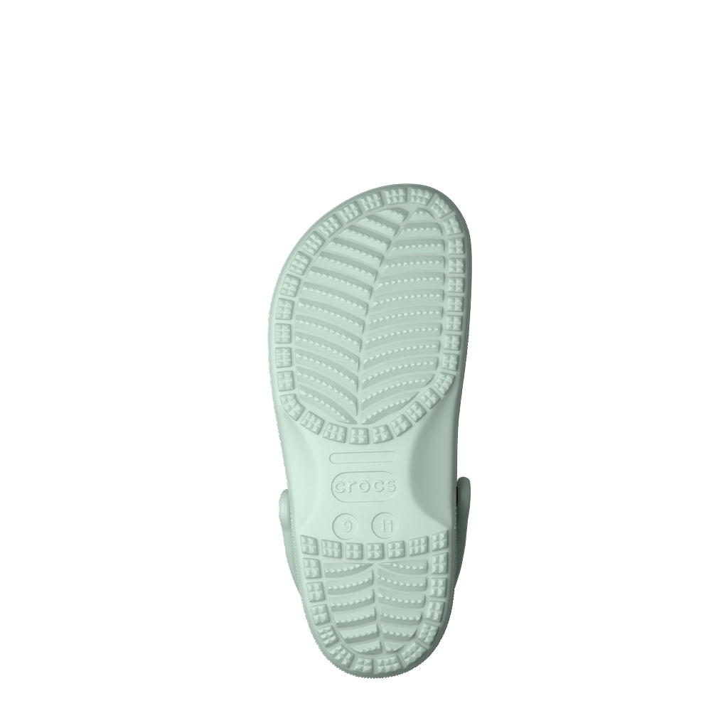 Crocs, Classic Clog, Women's, Clog, Mint, Outsole view