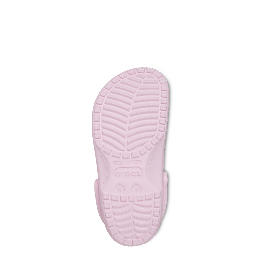 Crocs, Classic Clog, Women's, Clog, Pink Milk, Outsole view