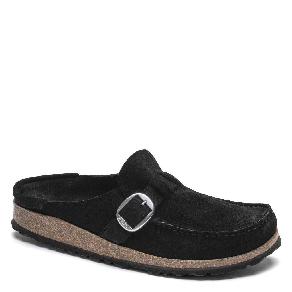 Birkenstock Buckley Big Buckle Black, Narrow Fit - Shoetopia Footwear