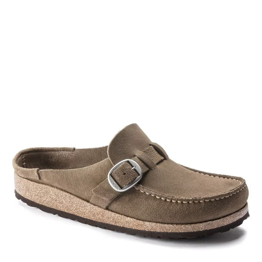 Birkenstock, Buckley, Women's, Clog, Gray Taupe, Angled view