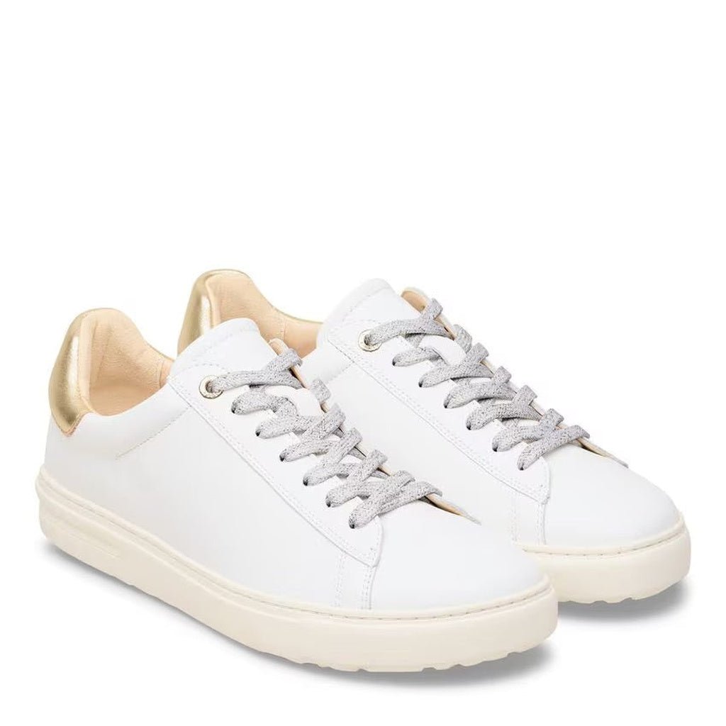 Birkenstock, Bend, Women's, Sneaker, White/Metallic Gold, Pair view