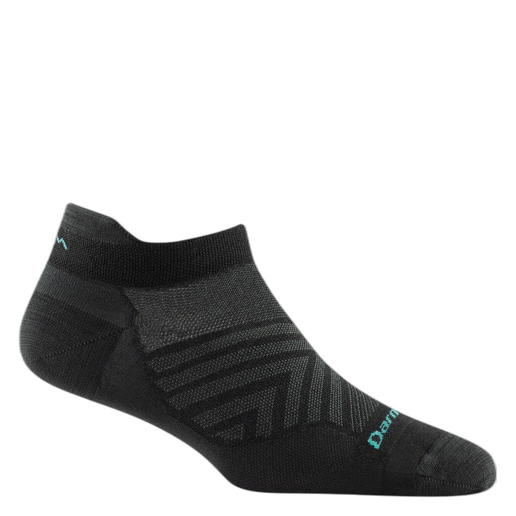 Darn Tough Women's Run No Show Tab Ultra-Lightweight Running Sock Black - Shoetopia Footwear