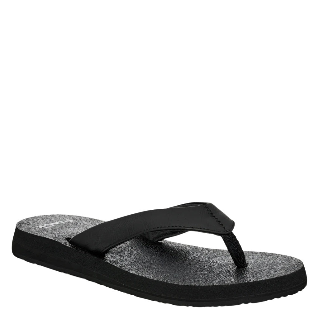 Sanuk, Yoga Mat II, Women's, Sandal, Ebony, Angled view
