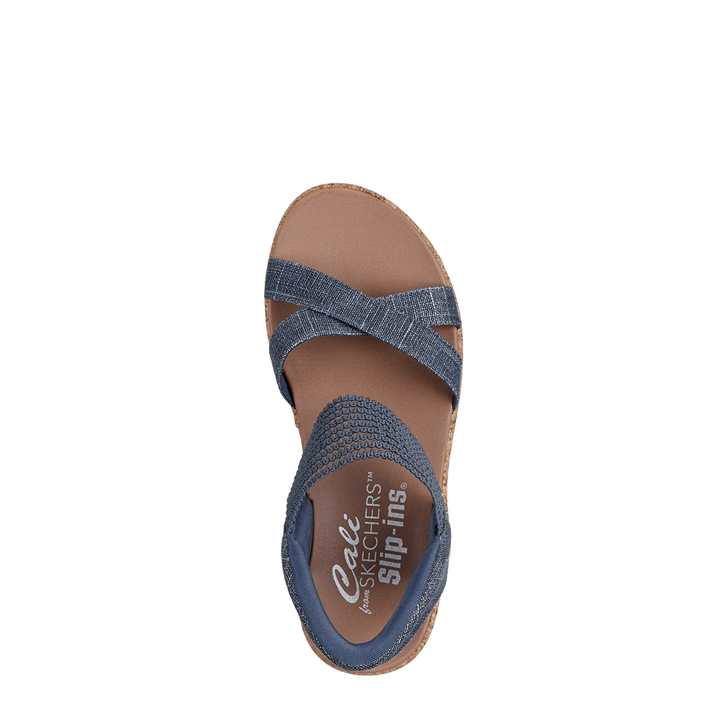 Skechers, Slip-Ins Beverlee Lux, Women's, Sandal, Navy, Top view