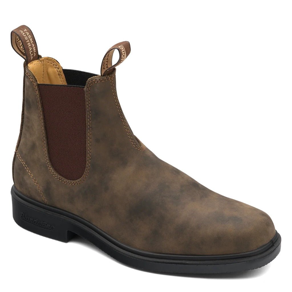 Blundstone, Chisel Toe 1306, Unisex, Chelsea Boot, Rustic Brown, Angled view