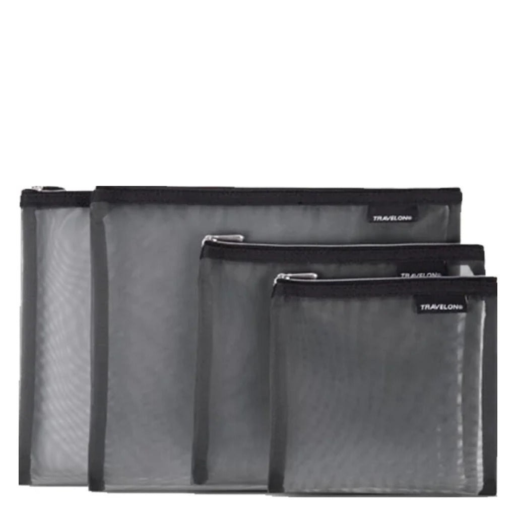 Travelon, Mesh Pouches, Unisex, Packing Organizer, Gray, Front view