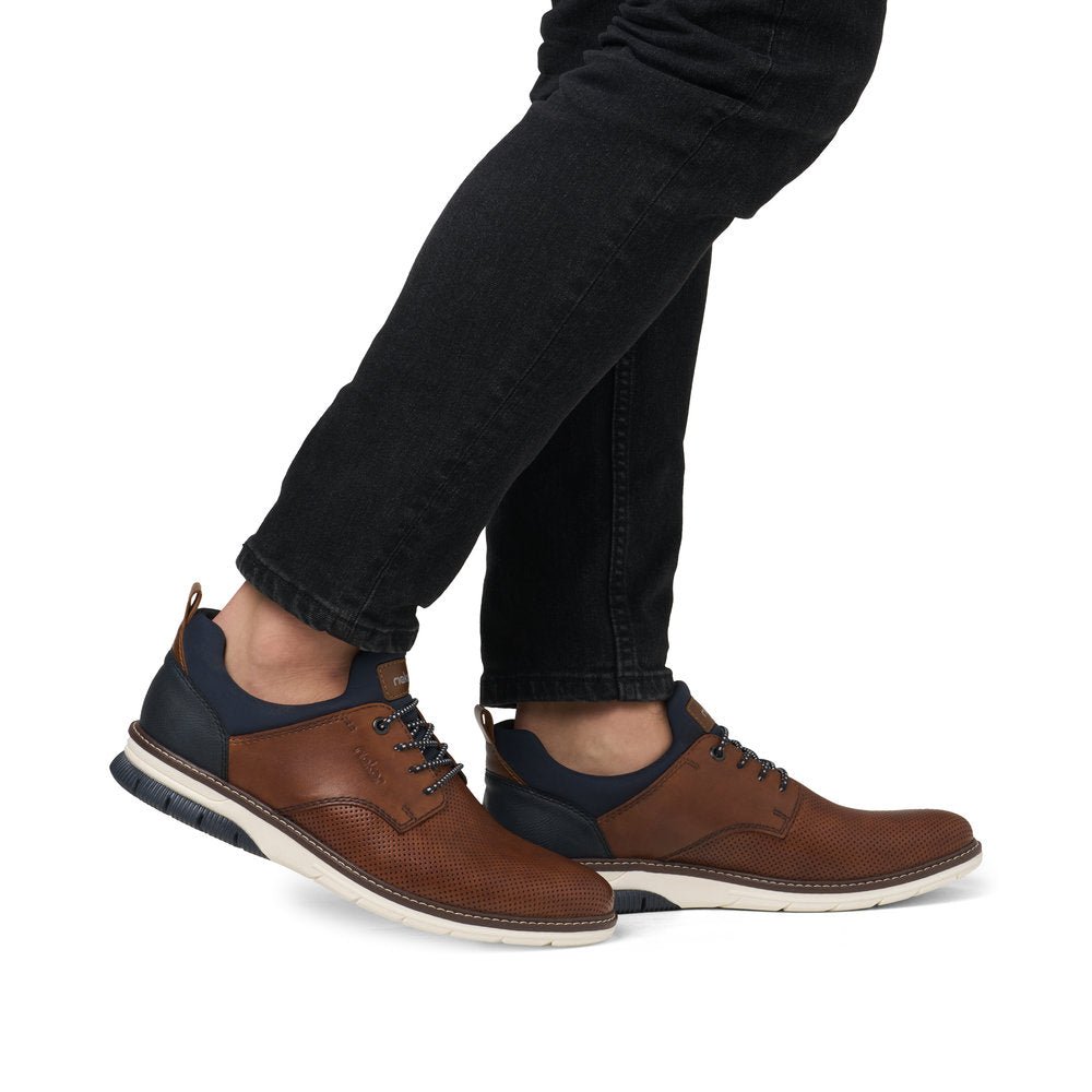 Rieker, 14450, Men's, Casual Shoe, Brown, Angled view