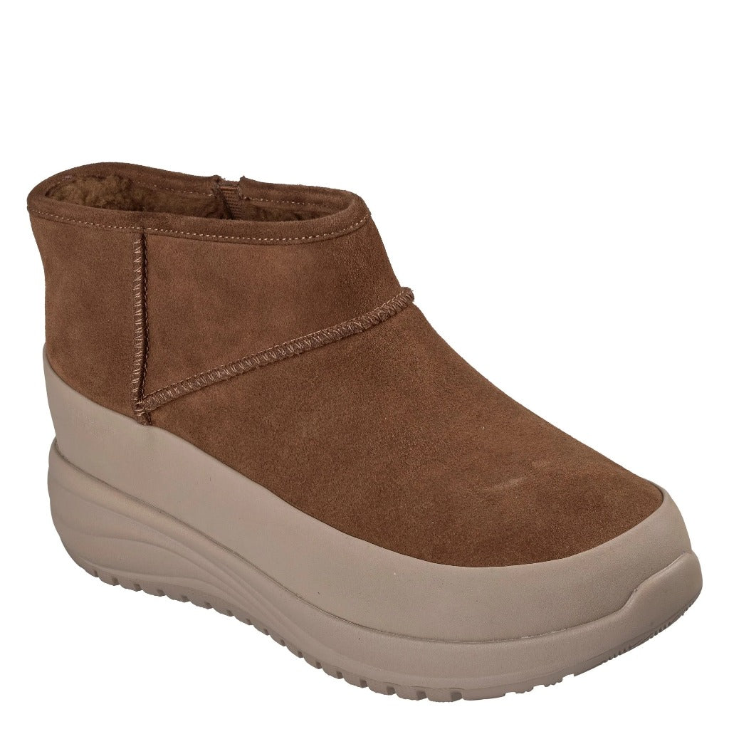 Skechers, Slip-Ins On-The-GO Stellar Irene, Women's, Boot, Brown, Angled view