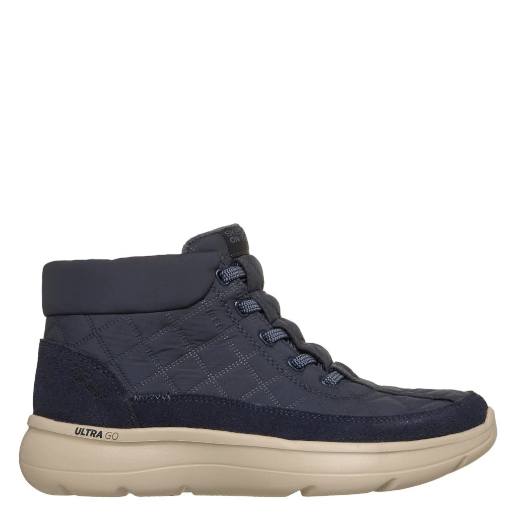 Skechers, Slip-Ins On-The-Go Encore Cozy Fit Day, Women's, Boot, Navy, Side view