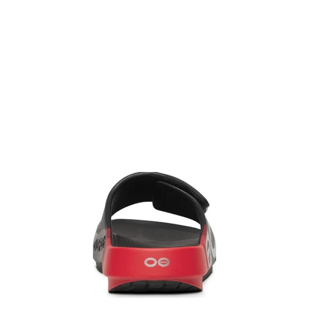 OOFOS OOahh Sport Flex Sandal - Fire Rally - Shoetopia Footwear
