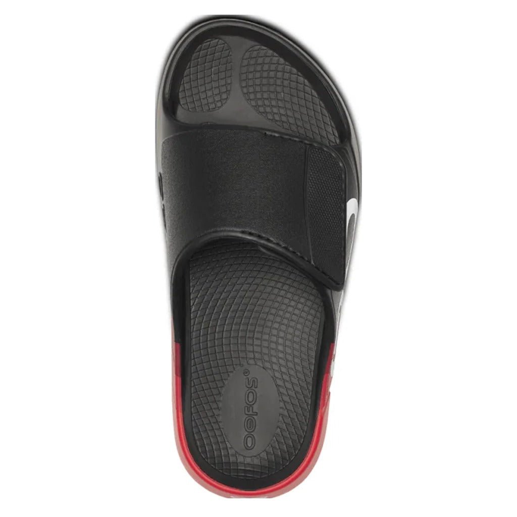OOFOS OOahh Sport Flex Sandal - Fire Rally - Shoetopia Footwear
