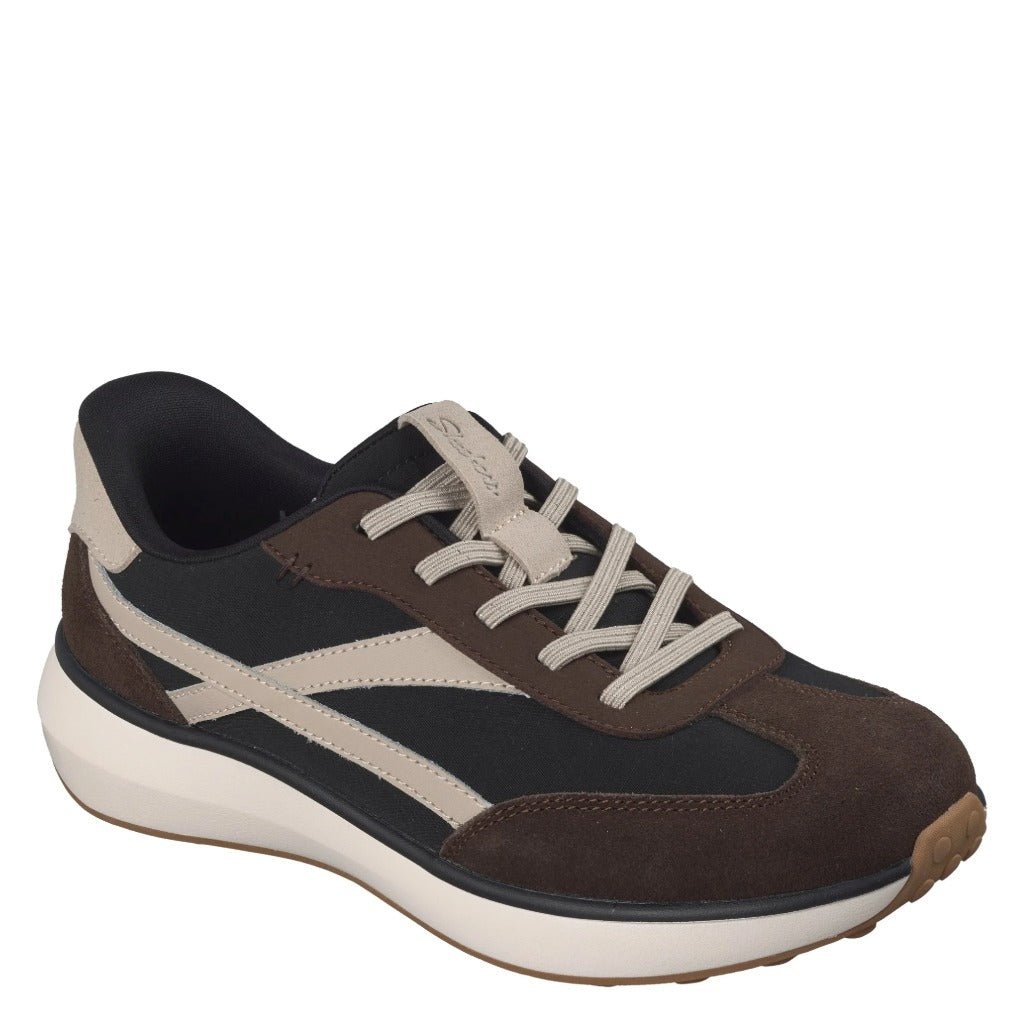 Skechers Slip-ins Montecito - Black/Brown - Shoetopia Footwear