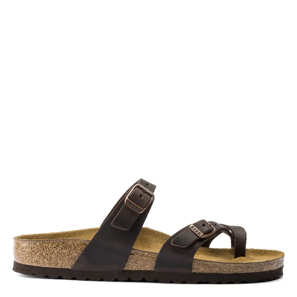Birkenstock, Mayari Oiled Leather, Women's, Sandal, Habana, Side view