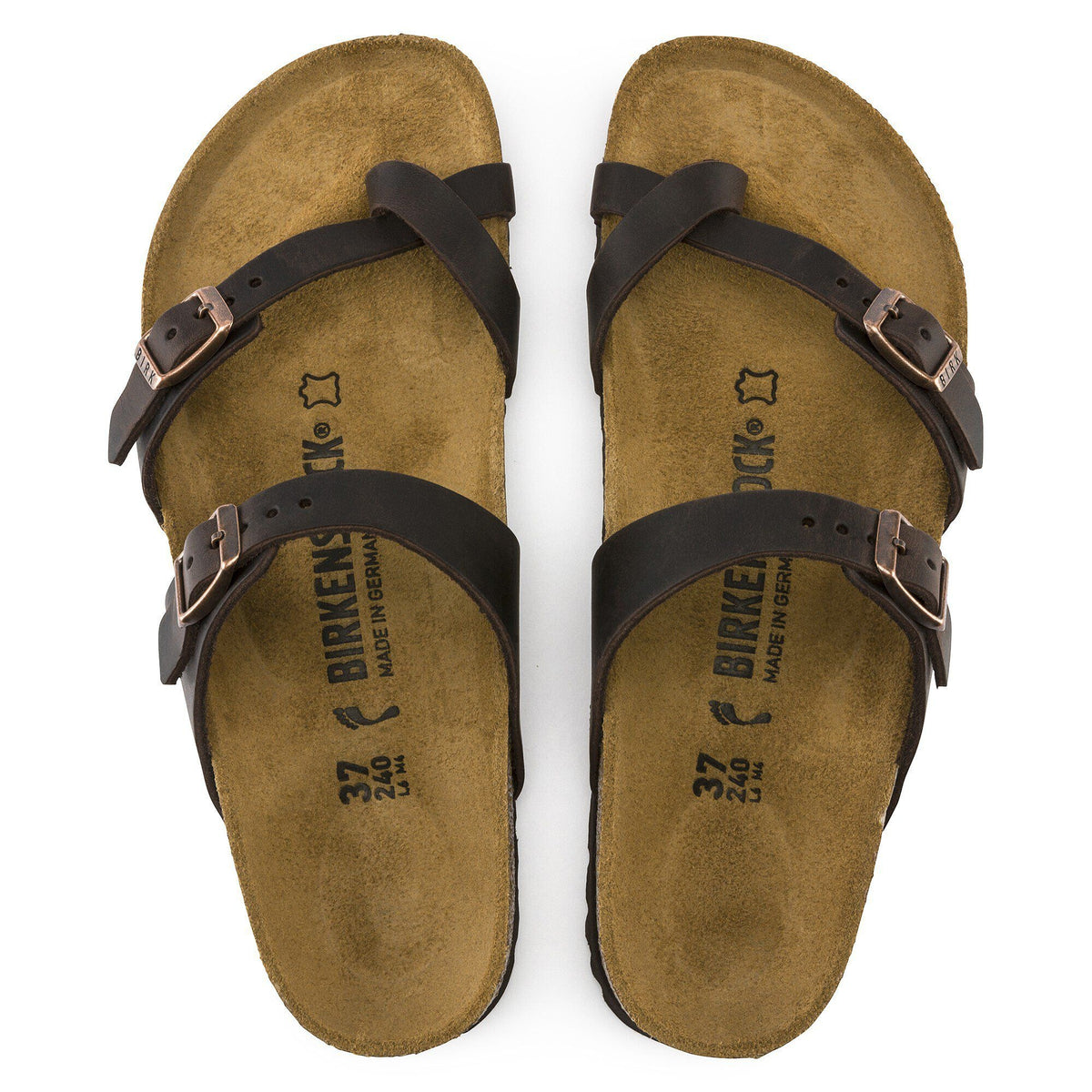 Birkenstock, Mayari Oiled Leather, Women's, Sandal, Habana, Medial side view