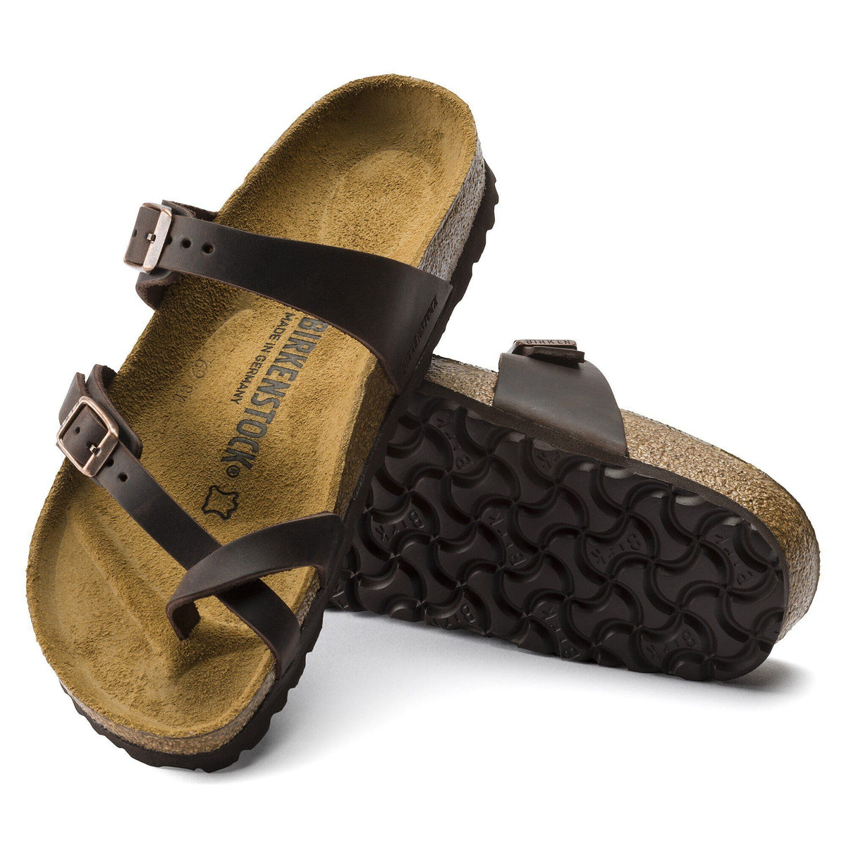 Birkenstock, Mayari Oiled Leather, Women's, Sandal, Habana, Outsole view