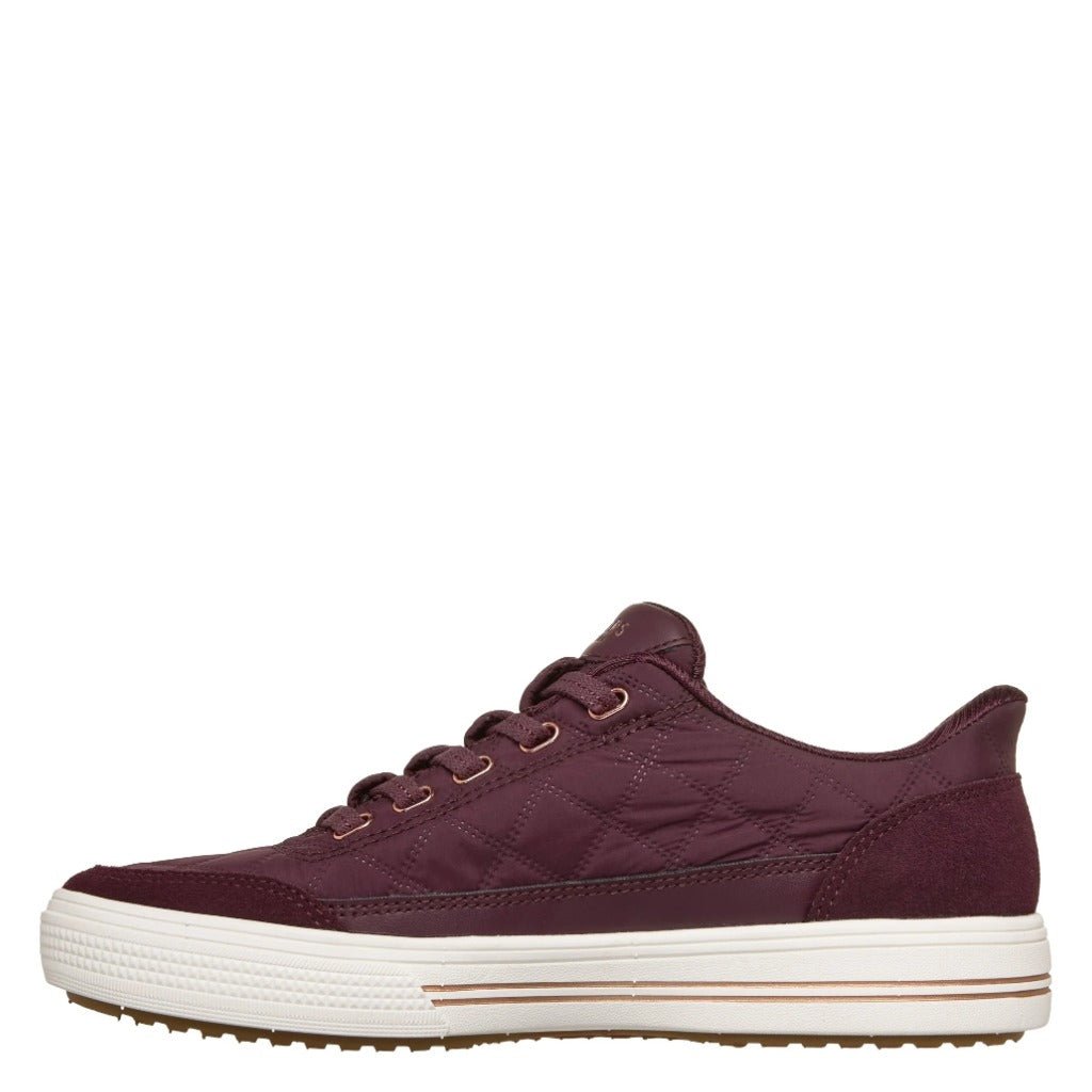 Skechers Slip-Ins Arch Fit Arcade Wine, Cozy Fit Cuddle Steps - Shoetopia Footwear