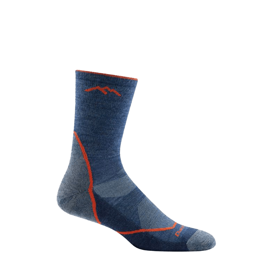 Darn Tough, Light Hiker Micro Crew, Men's, Hiking Sock, Denim, Side view