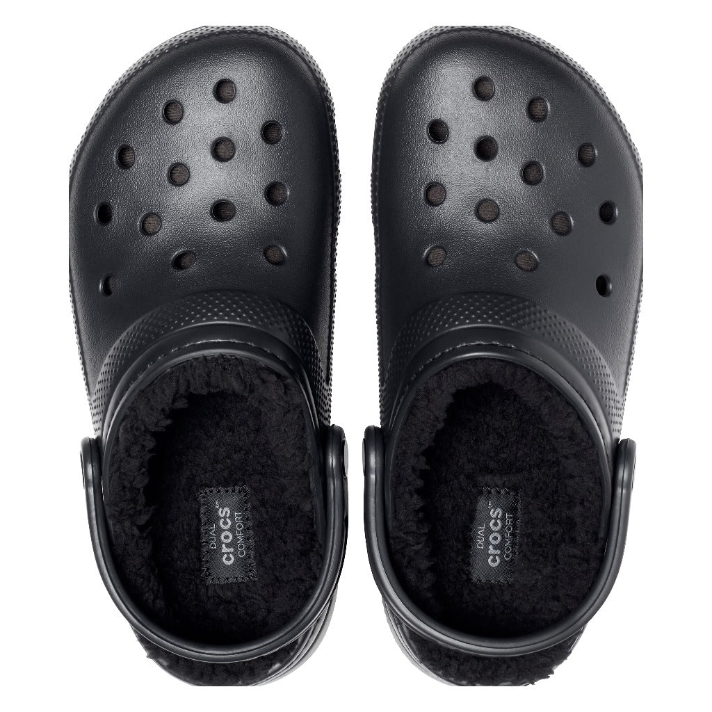 Crocs Classic Lined Clog - Black - Shoetopia Footwear