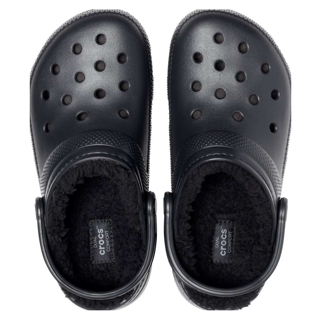 Crocs Classic Lined Clog - Black - Shoetopia Footwear