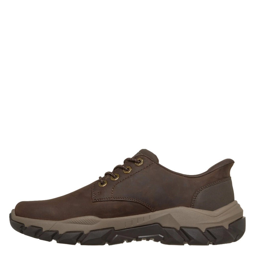 Skechers Slip-Ins Santoro Reeve Brown, Relaxed Fit - Shoetopia Footwear
