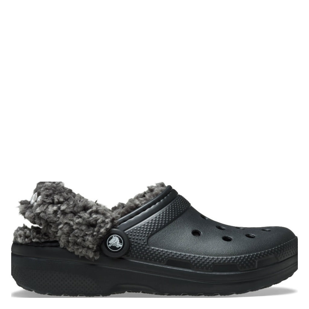 Crocs Classic Fleeced Lined Clog - Black - Shoetopia Footwear