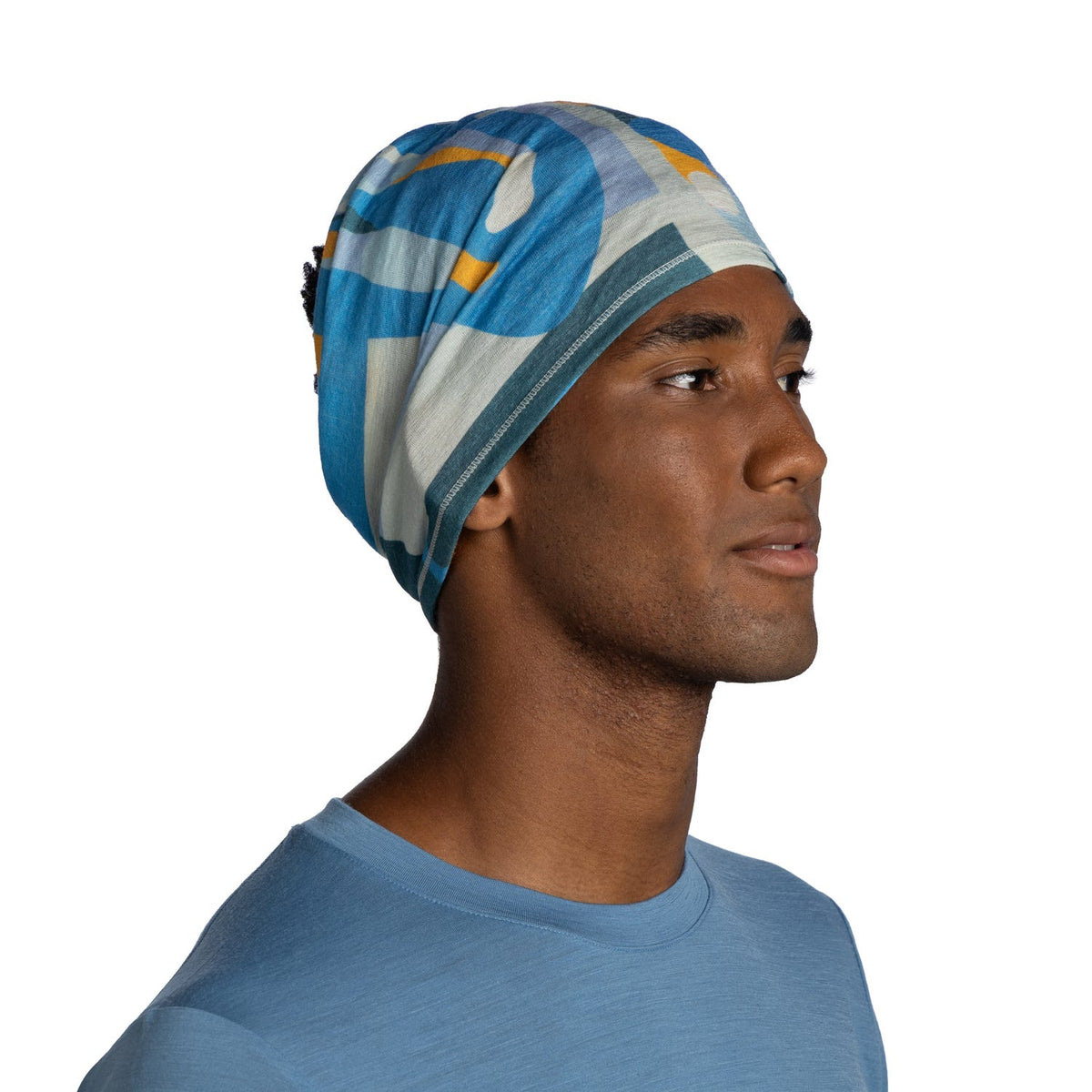 Buff Merino Lightweight Prints Neckwear - Luviglory Blue - Shoetopia Footwear