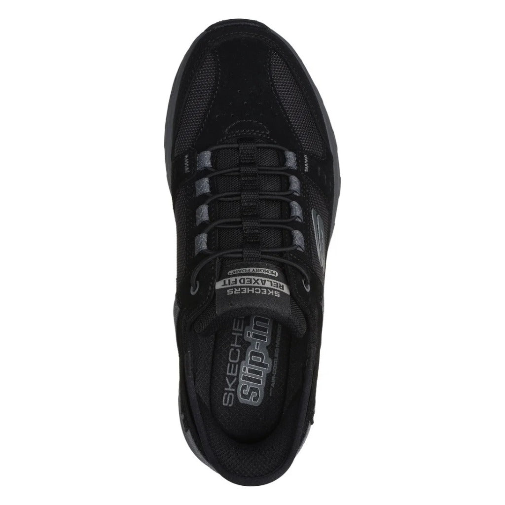 Skechers Slip-Ins Oak Canyon Black, Relaxed Fit - Shoetopia Footwear