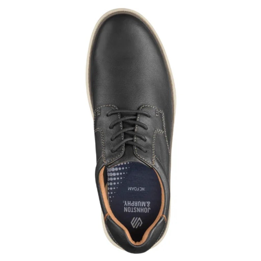 Johnston & Murphy McGuffey 2 Plain Toe, Black - Shoetopia Footwear