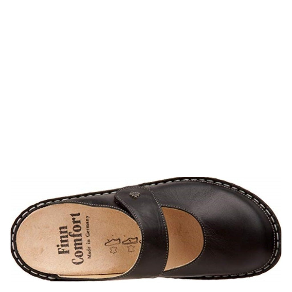 Finn Comfort, Stanford, Women's, Clog, Black, Top view
