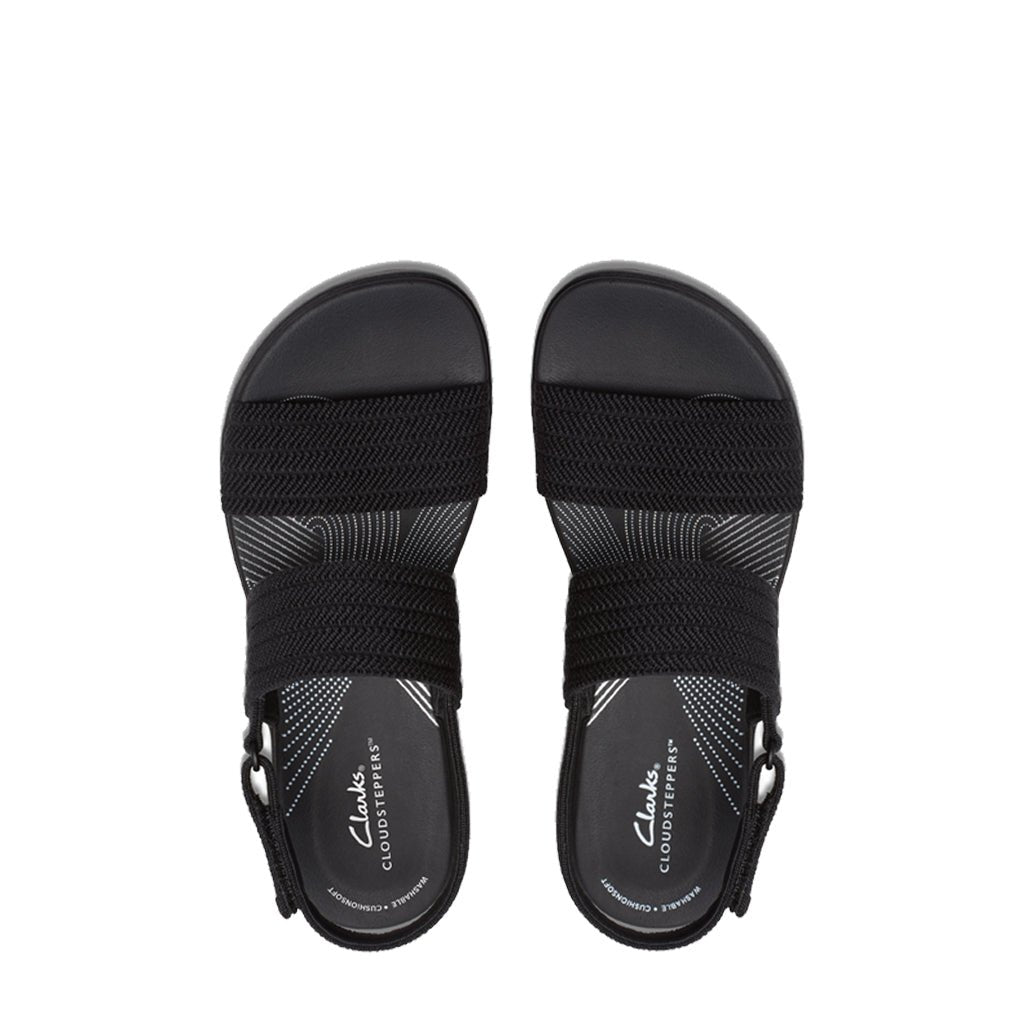 Clarks, Arla Stroll, Women's, Sandal, Black, Medial side view