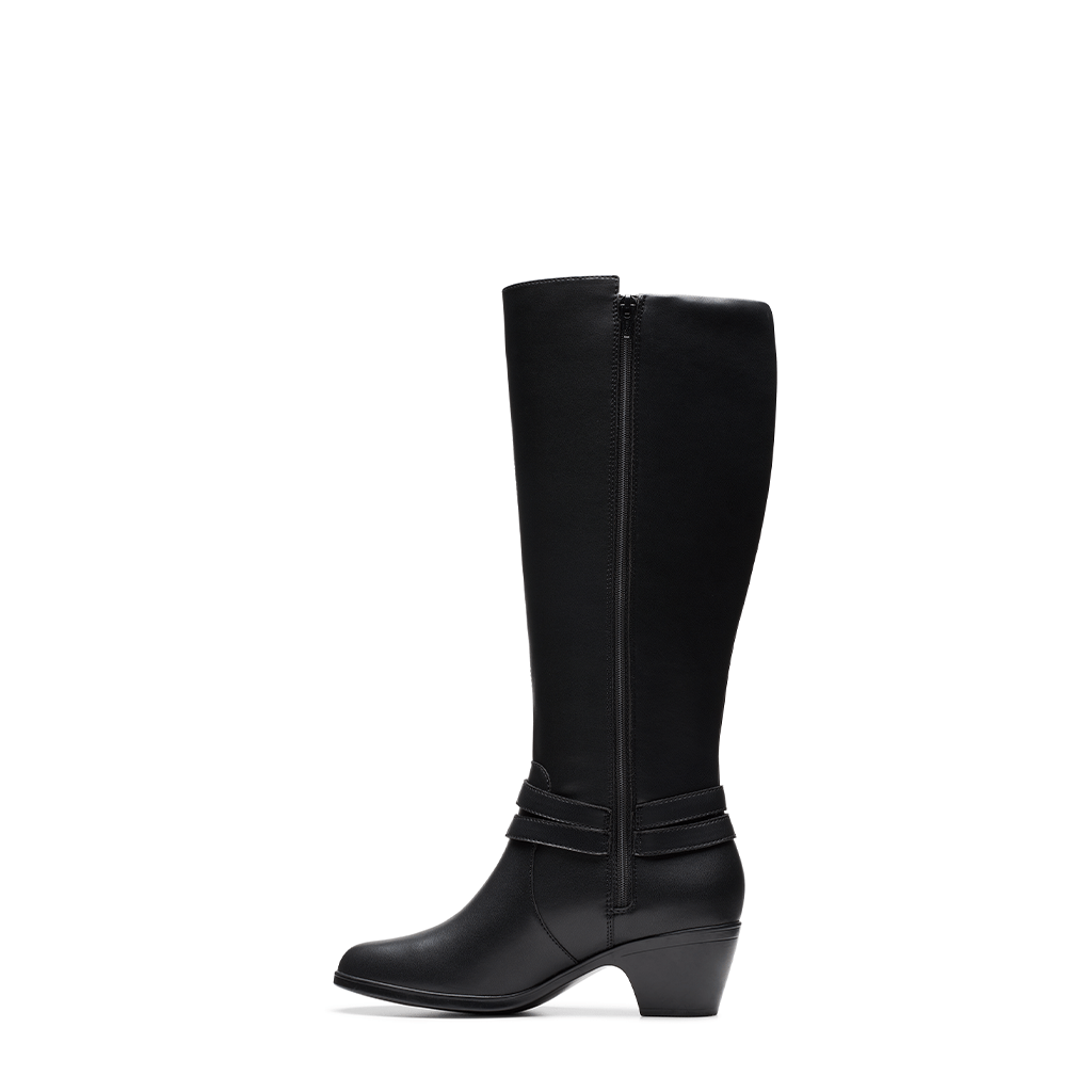 Clarks, Emily 2 Dream, Women's, Boot, Black, Medial side view
