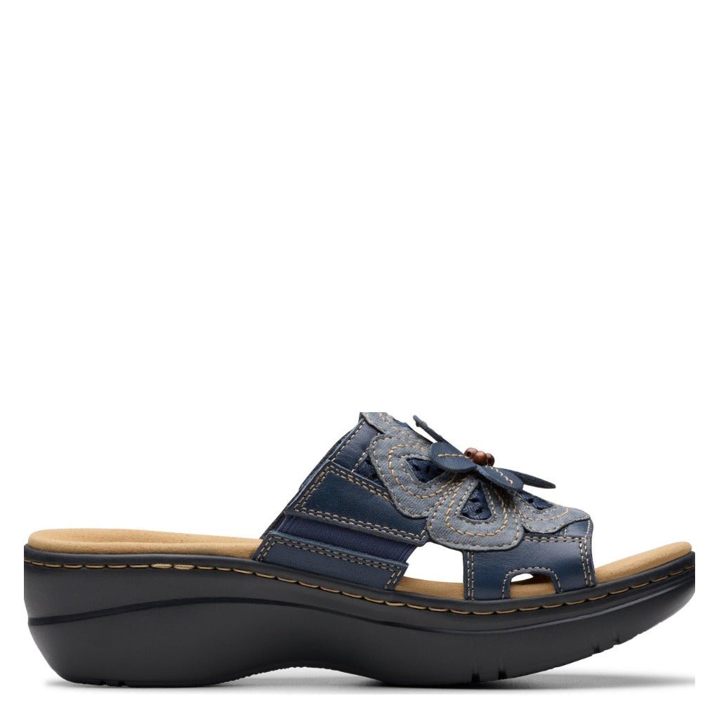 Clarks Merliah 2 Belle - Blue Floral - Shoetopia Footwear