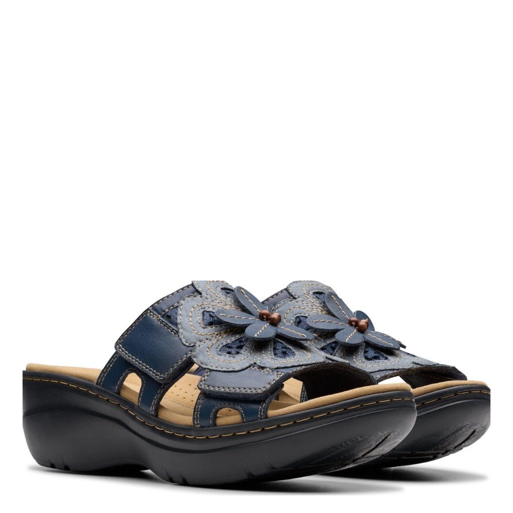 Clarks Merliah 2 Belle - Blue Floral - Shoetopia Footwear