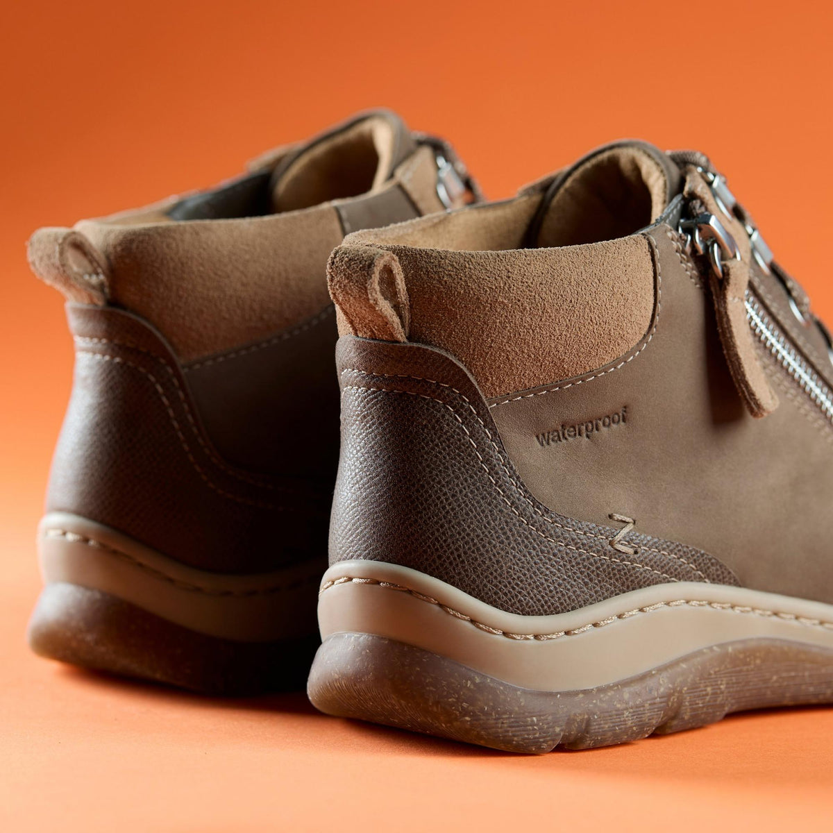 Clarks Orlene Top heel and zip detail - Shoetopia Footwear