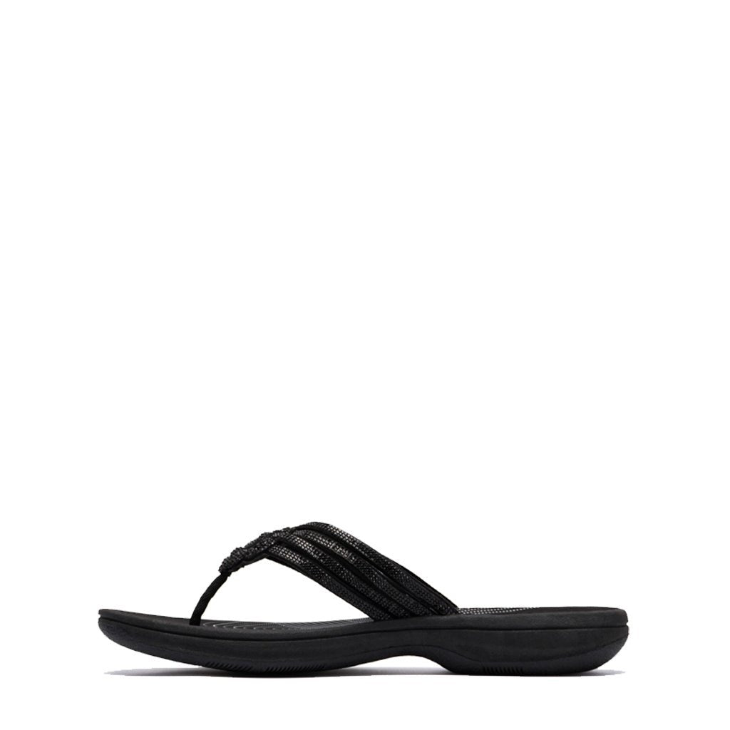 Clarks, Breeze Gem, Women's, Sandal, Black, Rear view