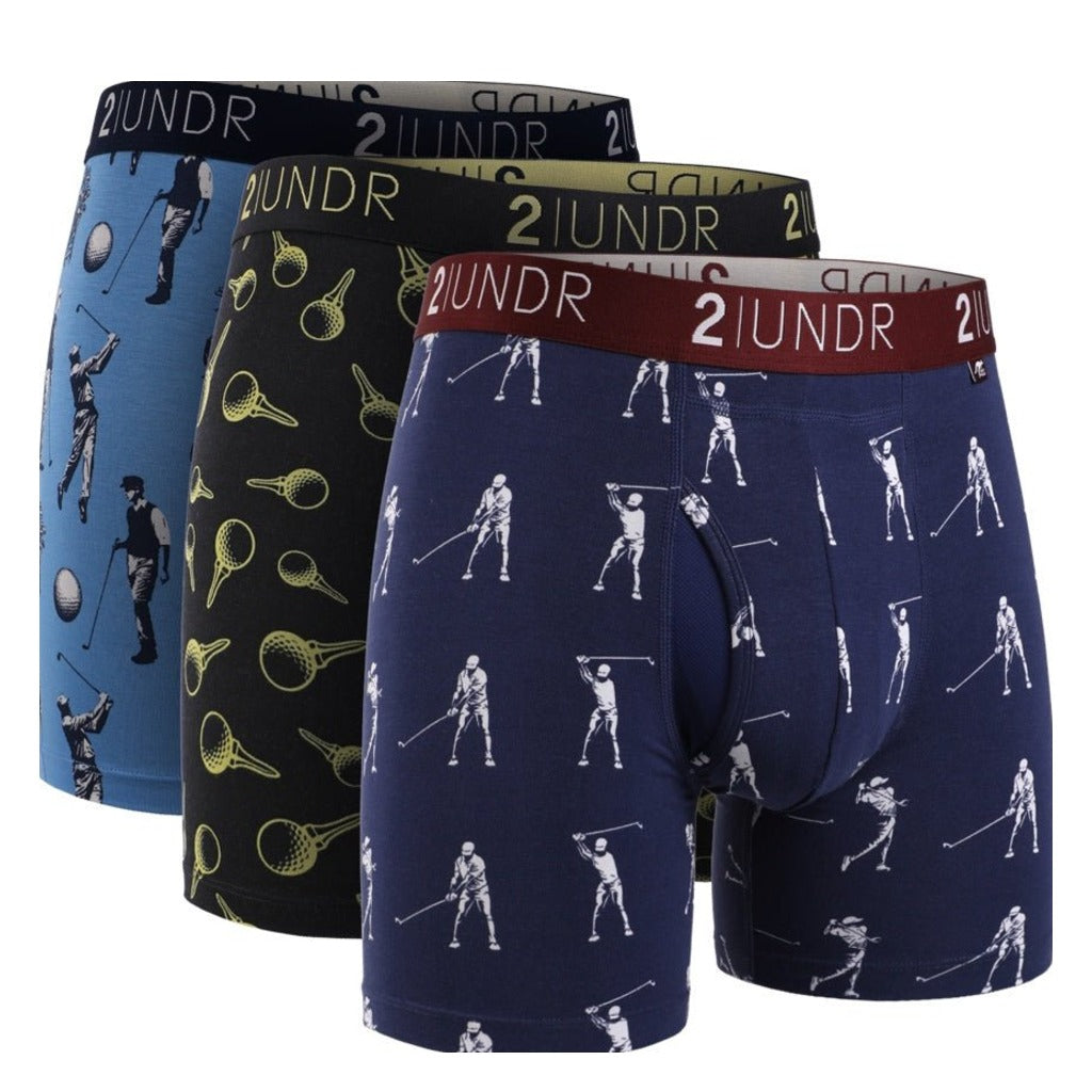 2UNDR Swing Shift 6" Boxer Brief 3 - Pack - Shoetopia Footwear
