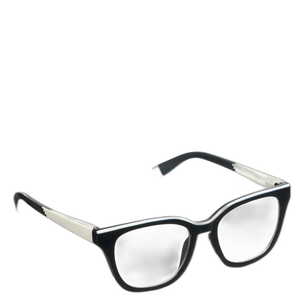 Peepers, Le Fun Club, Reading Glasses, Black and White, Angled view