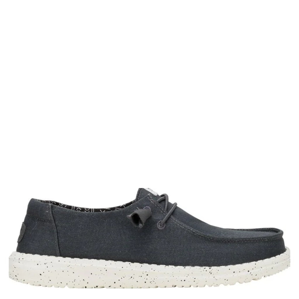 Hey Dude Wendy Stretch Canvas, Black - Shoetopia Footwear