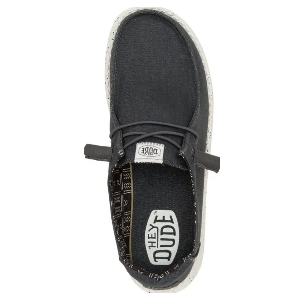 Hey Dude Wendy Stretch Canvas, Black - Shoetopia Footwear