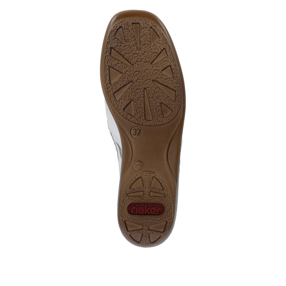 Shoetopia, Rieker, 41385, women’s casual shoe, white, Sole view