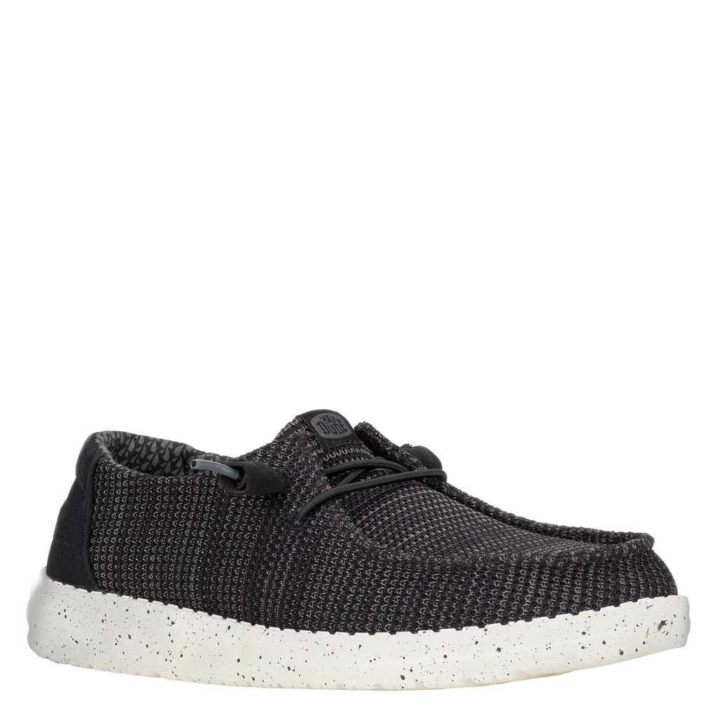Hey Dude, Wendy Stretch Sox, Women's, Casual Shoe, Black, Side view