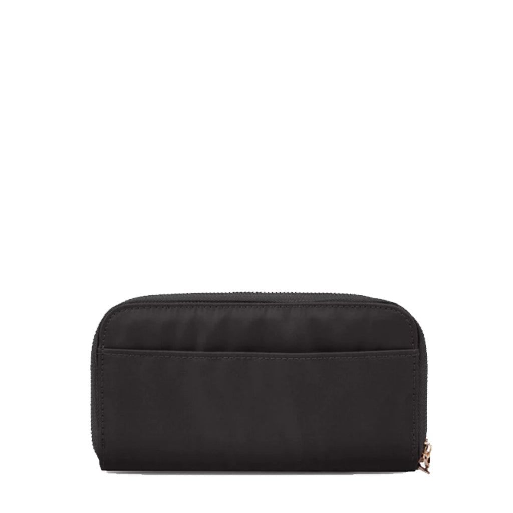Travelon, RFID Blocking Double Zip Wallet, Women's, Wallet, Black, Angled view