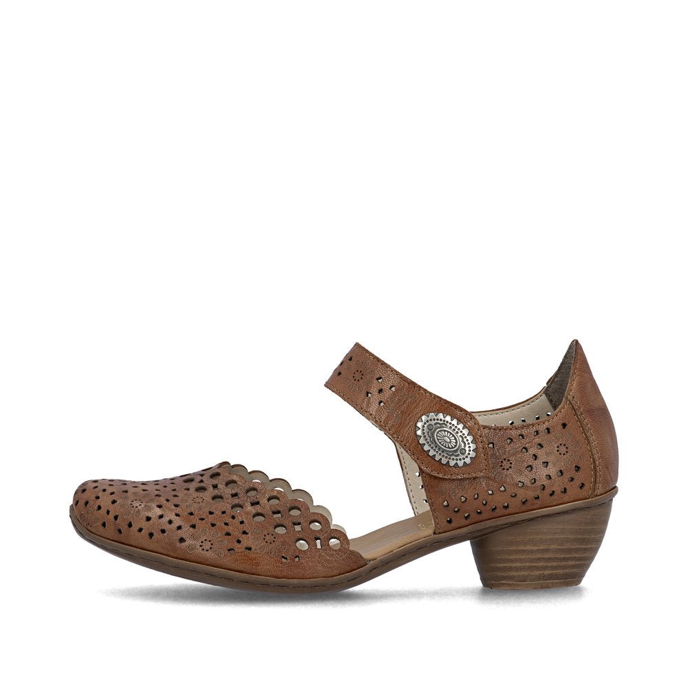 Rieker, 43753, Women's, Sandal, Brown, Side view