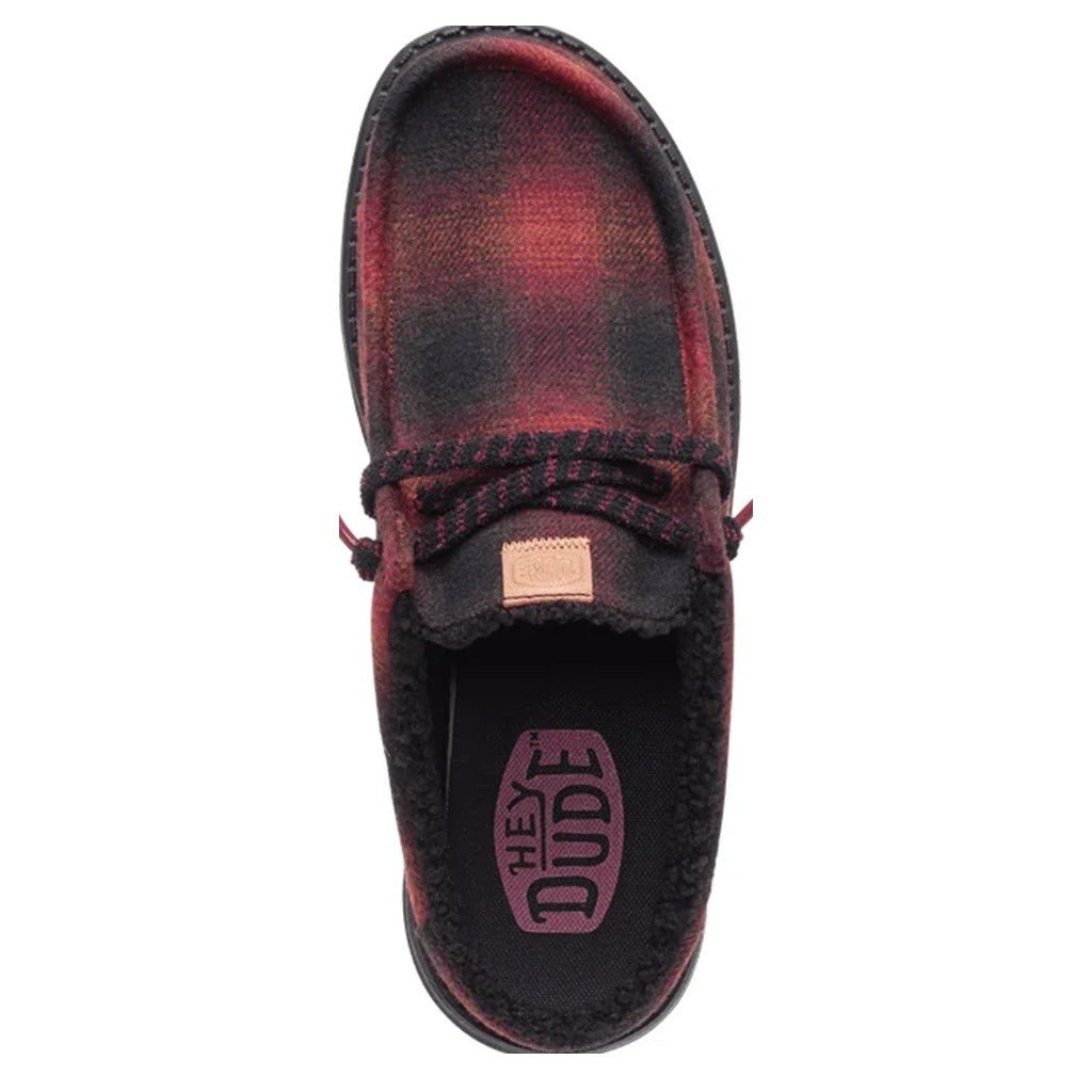 Hey Dude Wally Slip Cozy Plaid - Shoetopia Footwear