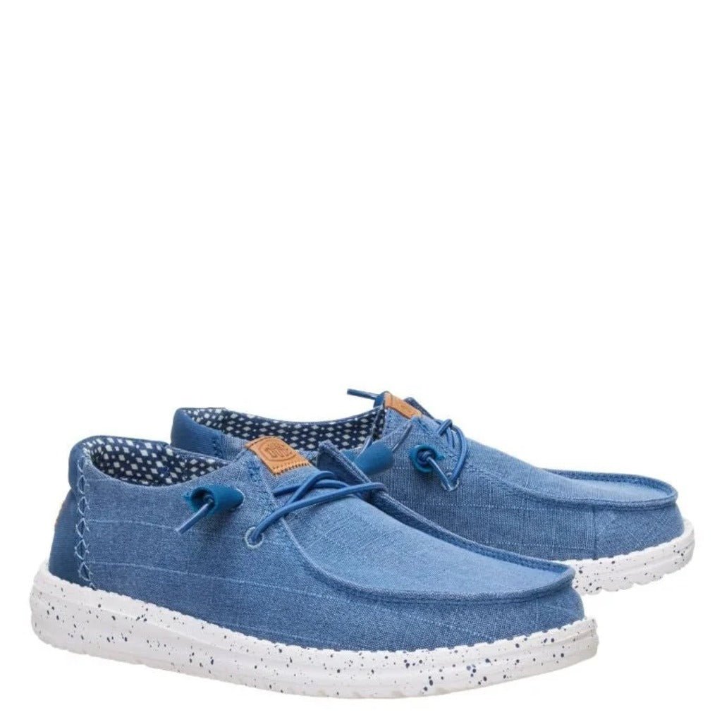 Hey Dude Wendy Chambray Grid - Shoetopia Footwear