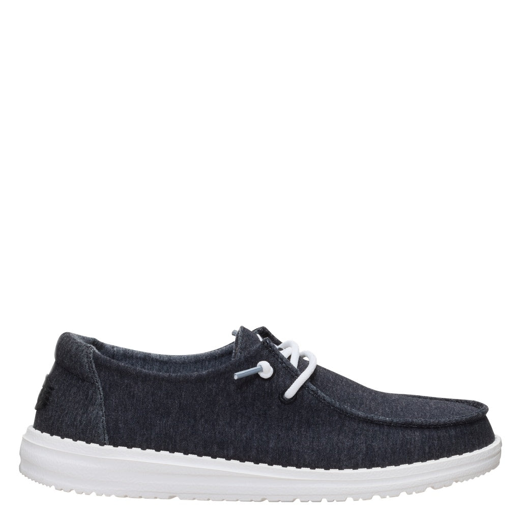 Hey Dude Wendy Stretch Jersey Black - Shoetopia Footwear