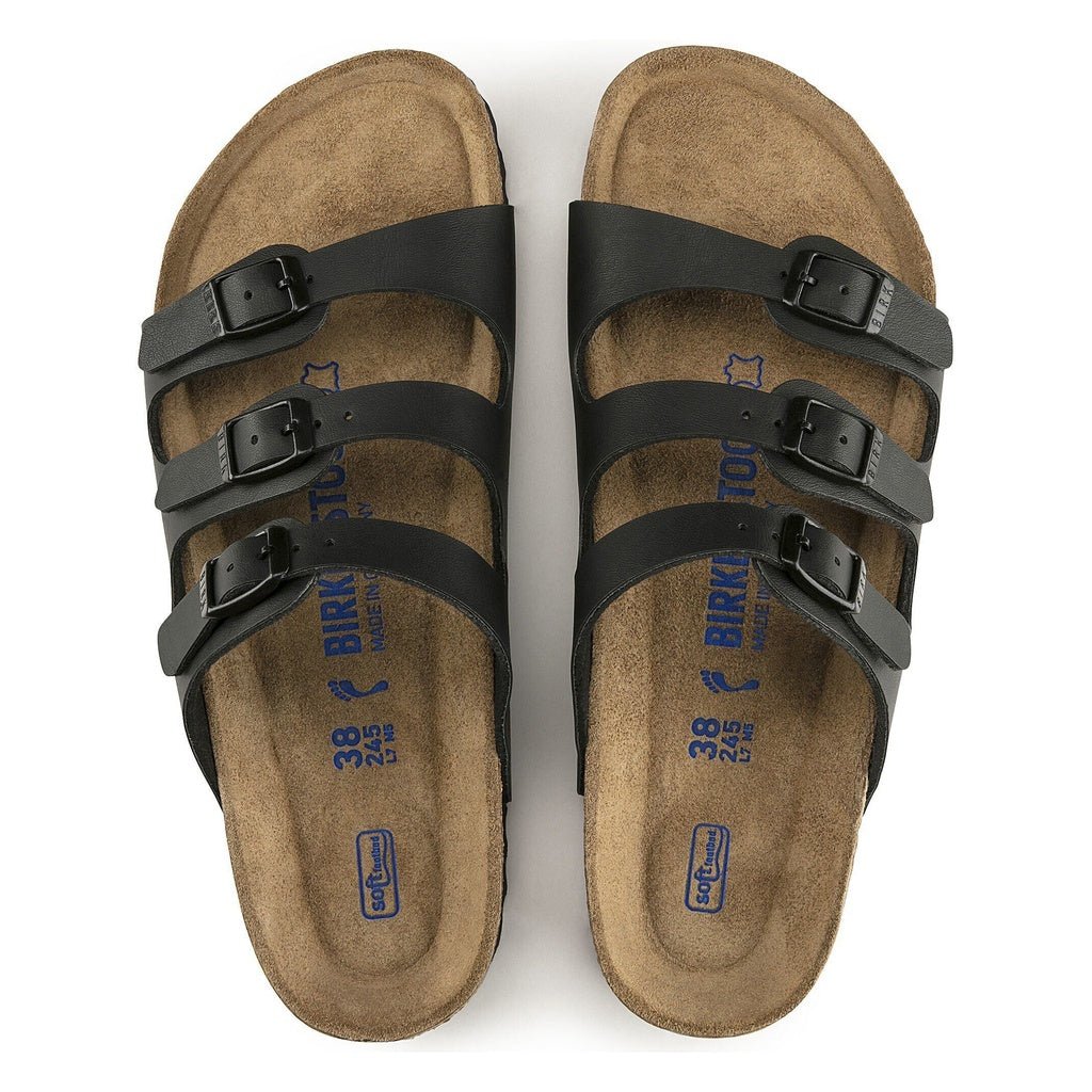 Birkenstock, Florida, Women's, Sandal, Black, Top view